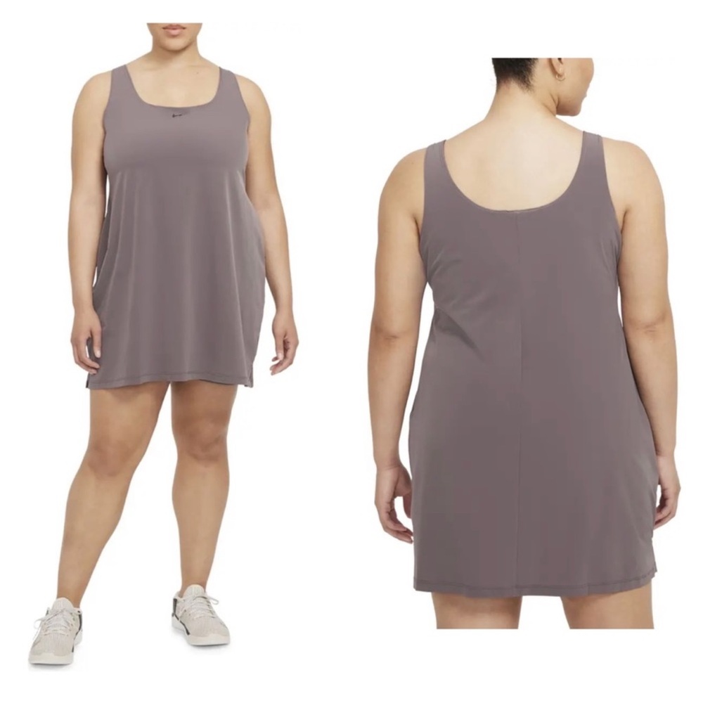 Nike Bliss Luxe training dress purple plus size 1X